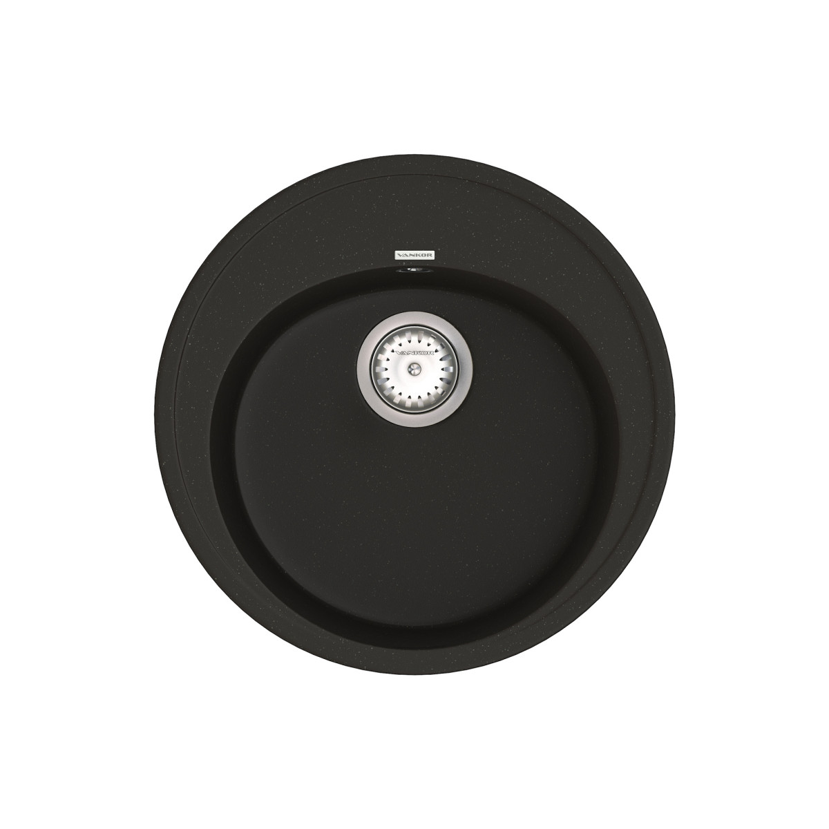 Кухонна мийка VANKOR Sity SMR 01.50 Black + сифон VANKOR