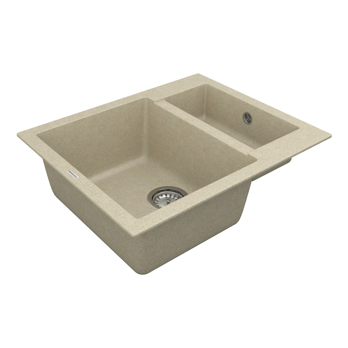 Кухонна мийка VANKOR Orman OMP 03.61 Beige + сифон VANKOR