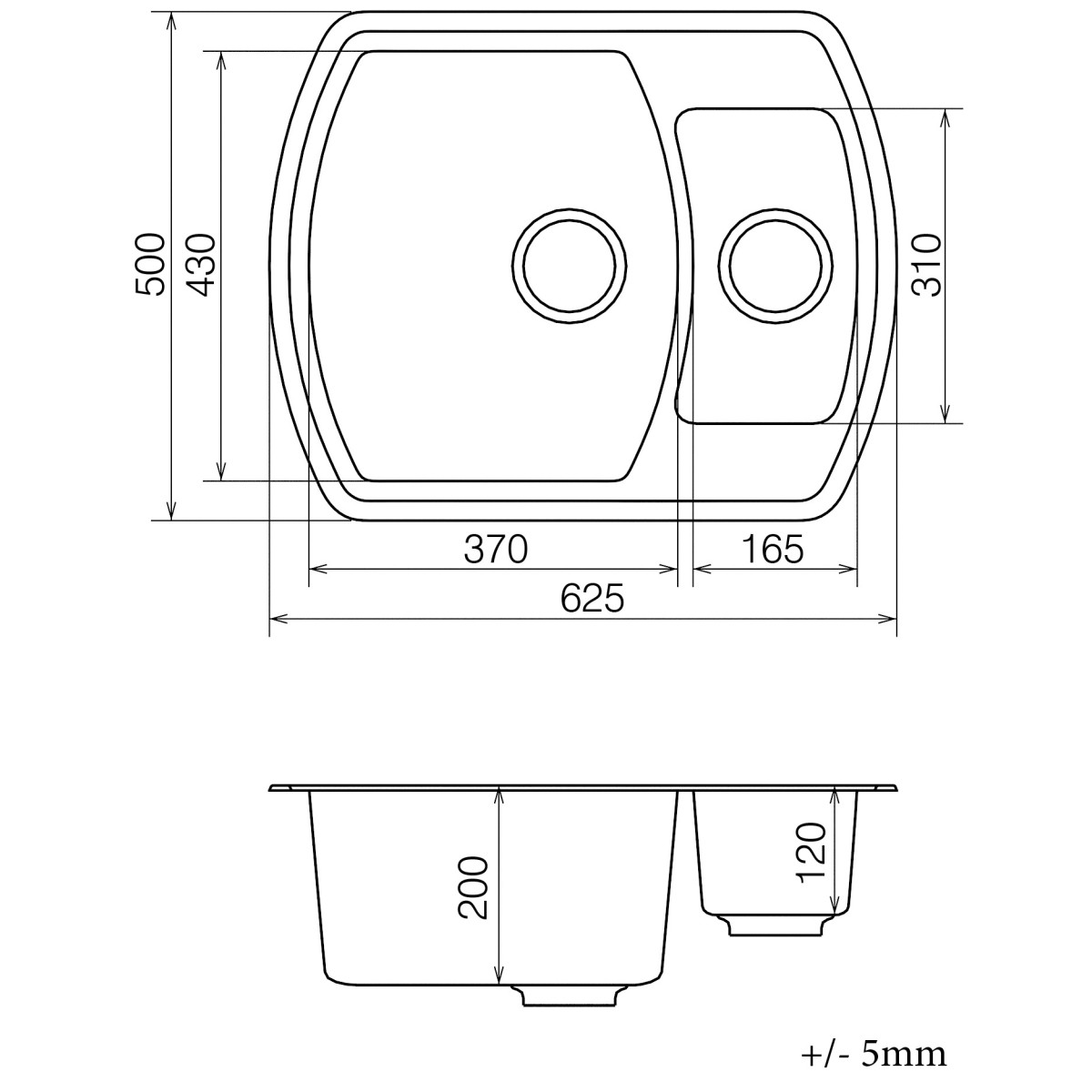 Кухонна мийка VANKOR Norton NMP 03.63 Safari + сифон VANKOR