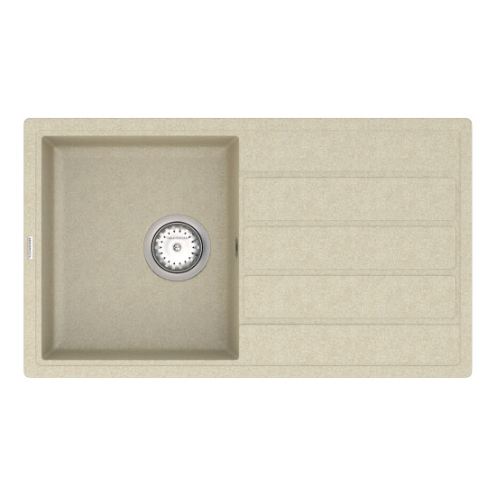 Кухонна мийка VANKOR Easy EMP 02.76 Beige + сифон VANKOR