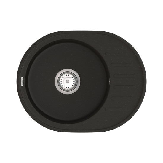 Кухонна мийка VANKOR Lira LMO 02.57 Black + сифон VANKOR