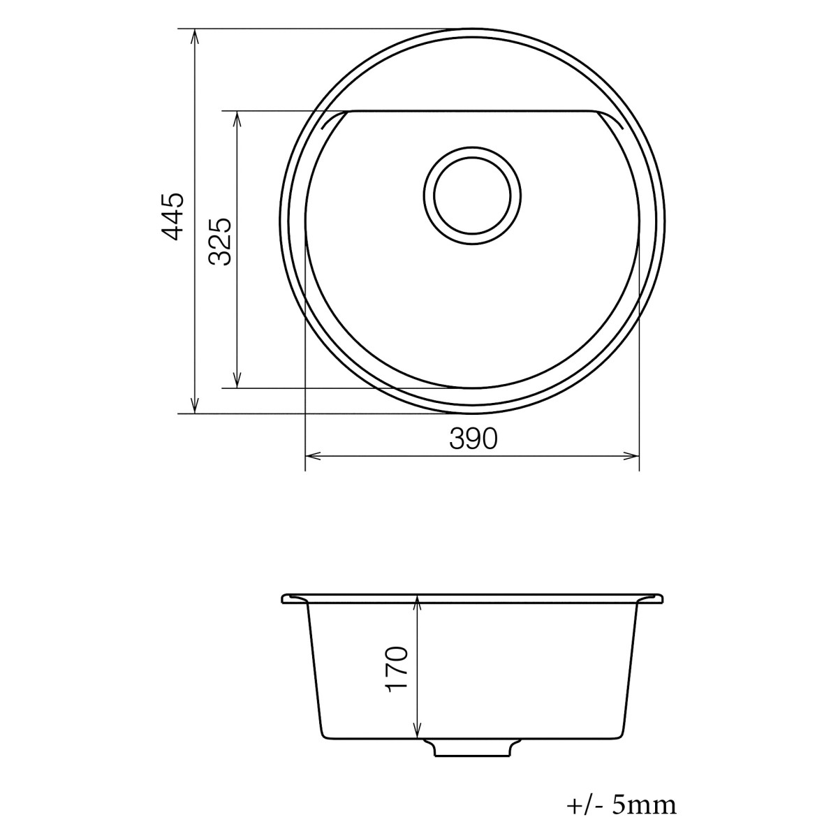 Кухонна мийка VANKOR Easy EMR 01.45 Terra + сифон VANKOR