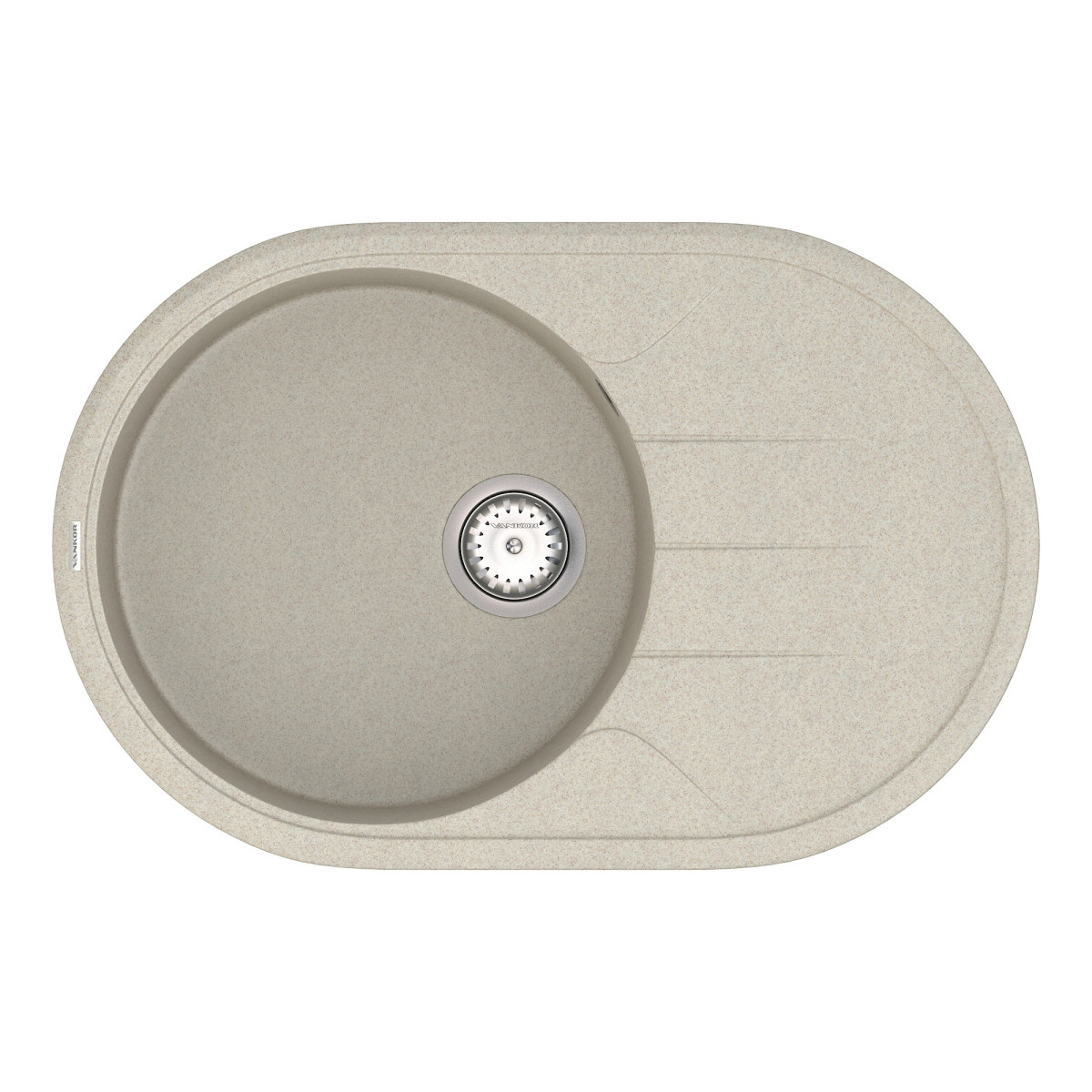 Кухонна мийка VANKOR Sity SMO 02.78 Terra + сифон VANKOR