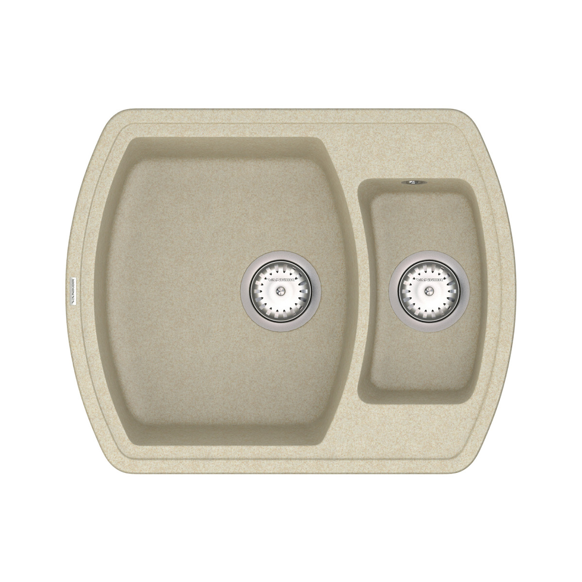 Кухонна мийка VANKOR Norton NMP 03.63 Beige + сифон VANKOR