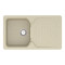 Кухонна мийка VANKOR Sigma SMP 02.85 Beige + сифон VANKOR
