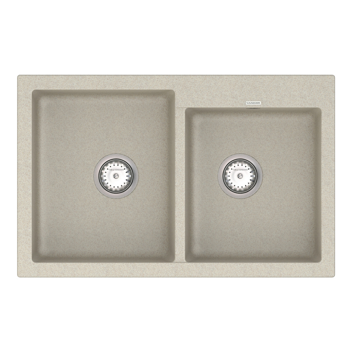 Кухонна мийка VANKOR Orman OMP 05.80 Terra + сифон VANKOR