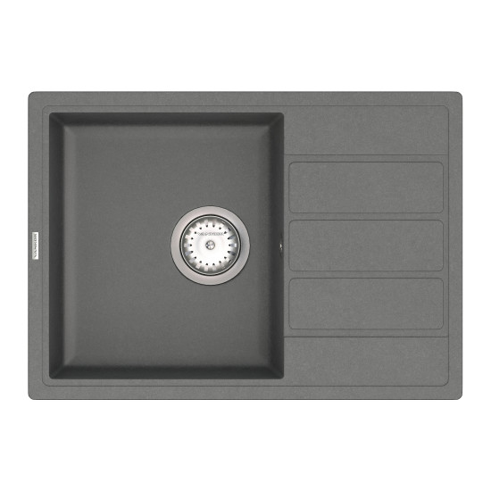 Кухонна мийка VANKOR Easy EMP 02.62 Gray + сифон VANKOR