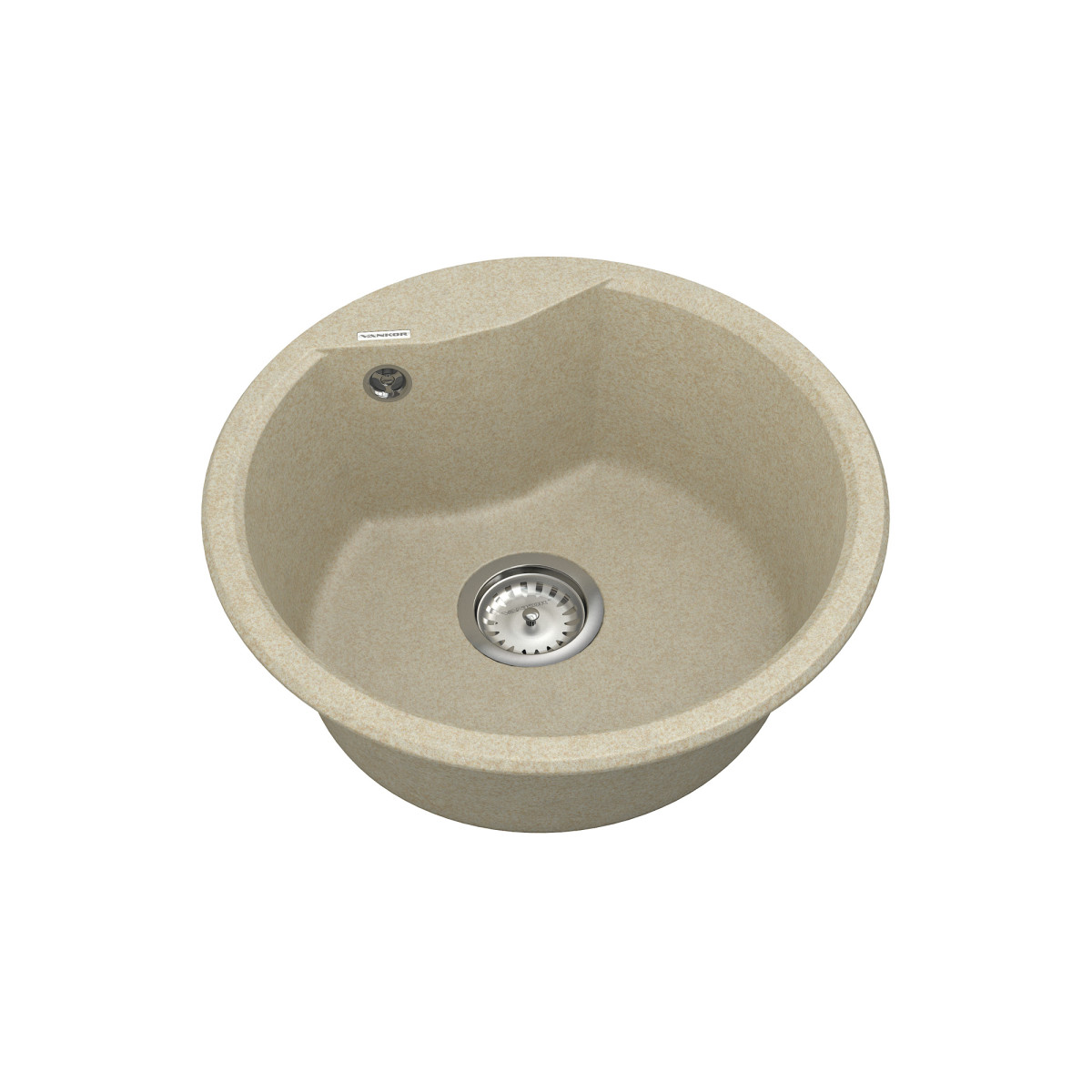 Кухонна мийка VANKOR Vena VMR 01.48 Beige + сифон VANKOR