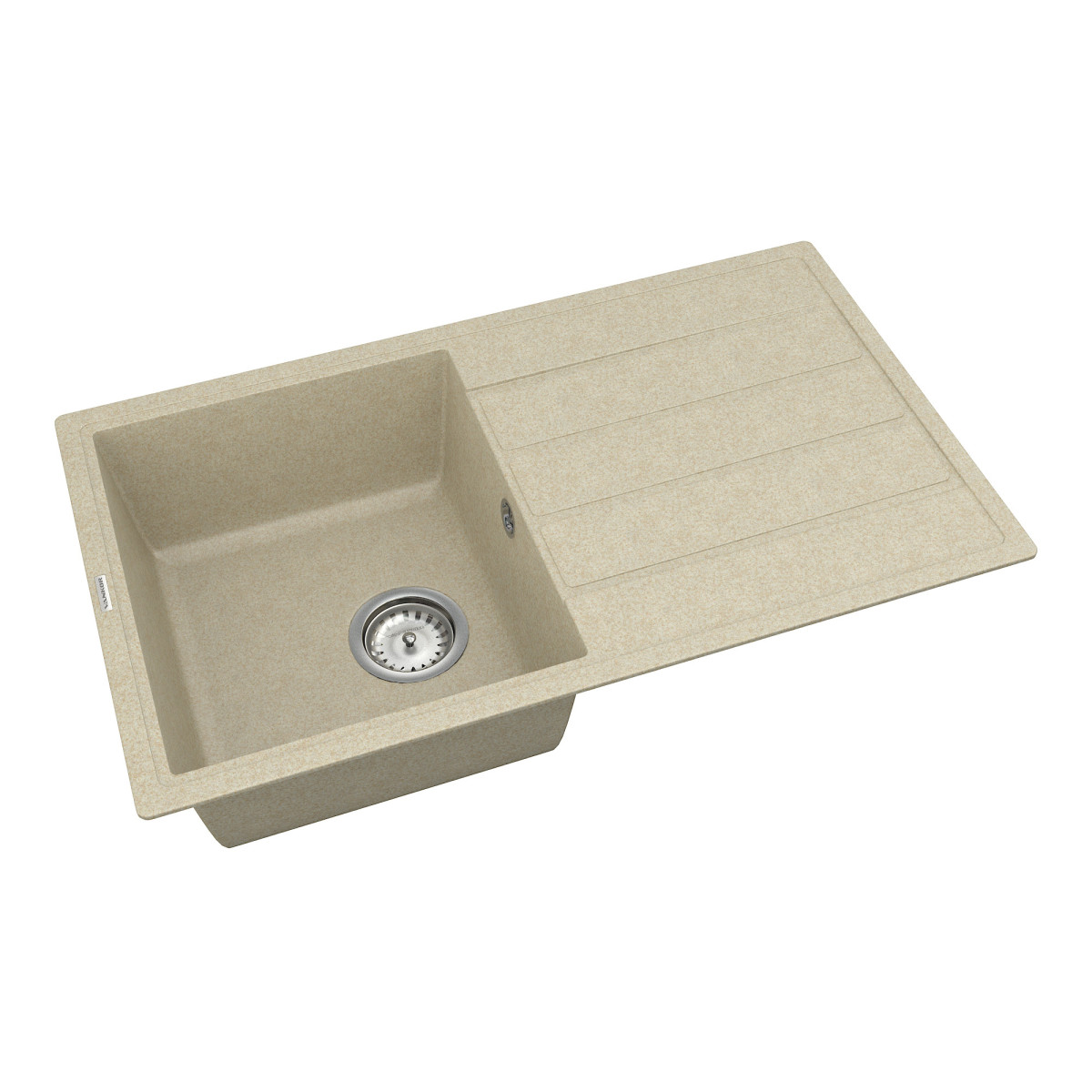 Кухонна мийка VANKOR Easy EMP 02.76 Beige + сифон VANKOR