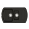 Кухонна мийка VANKOR Norton NMP 04.86 Black + сифон VANKOR