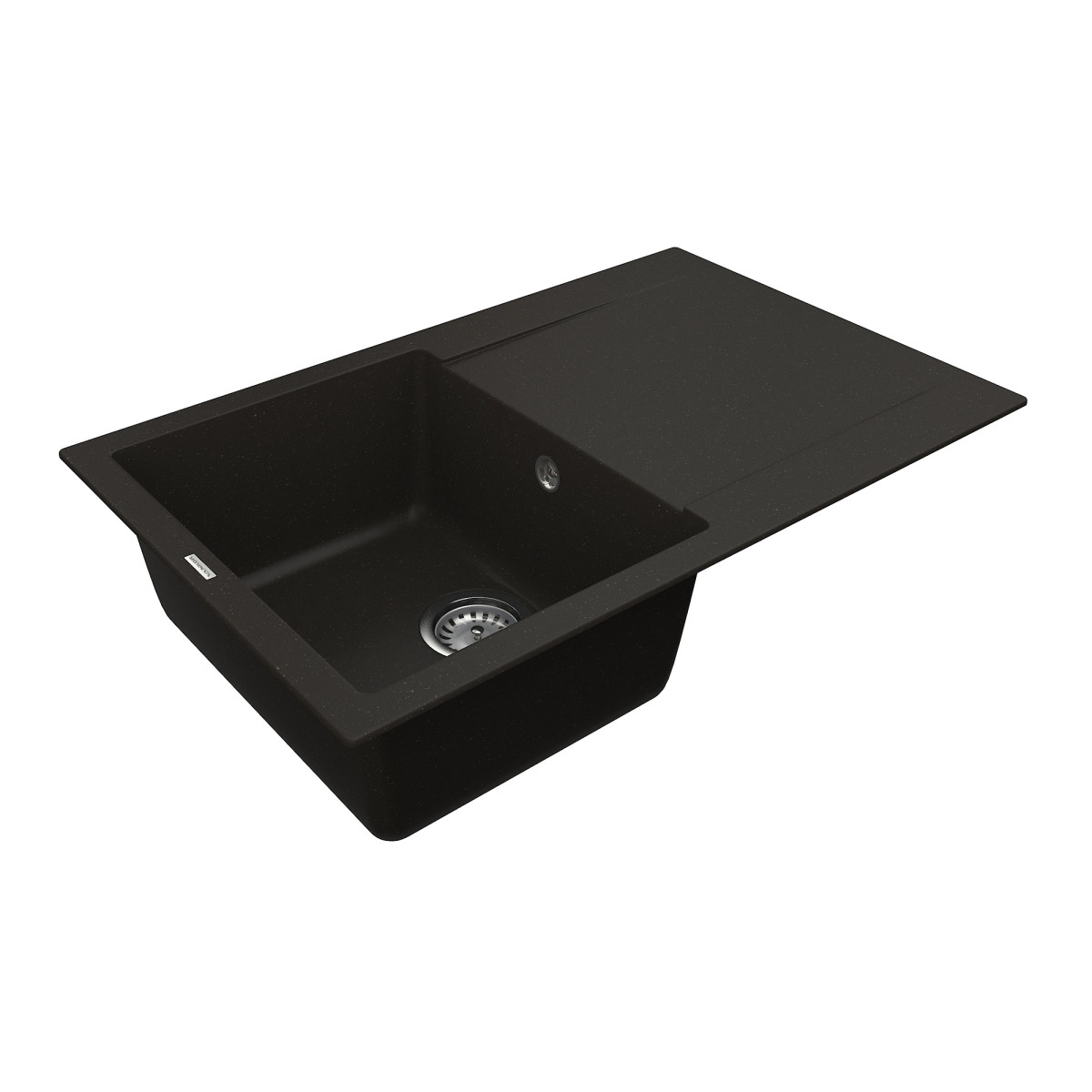 Кухонна мийка VANKOR Orman OMP 02.78 Black + сифон VANKOR