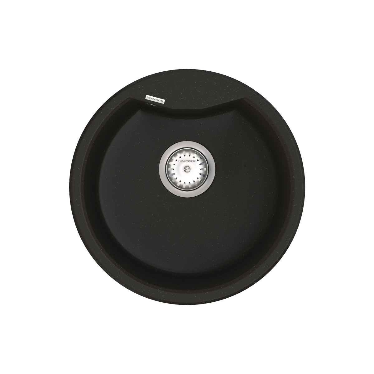 Кухонна мийка VANKOR Vena VMR 01.48 Black + сифон VANKOR