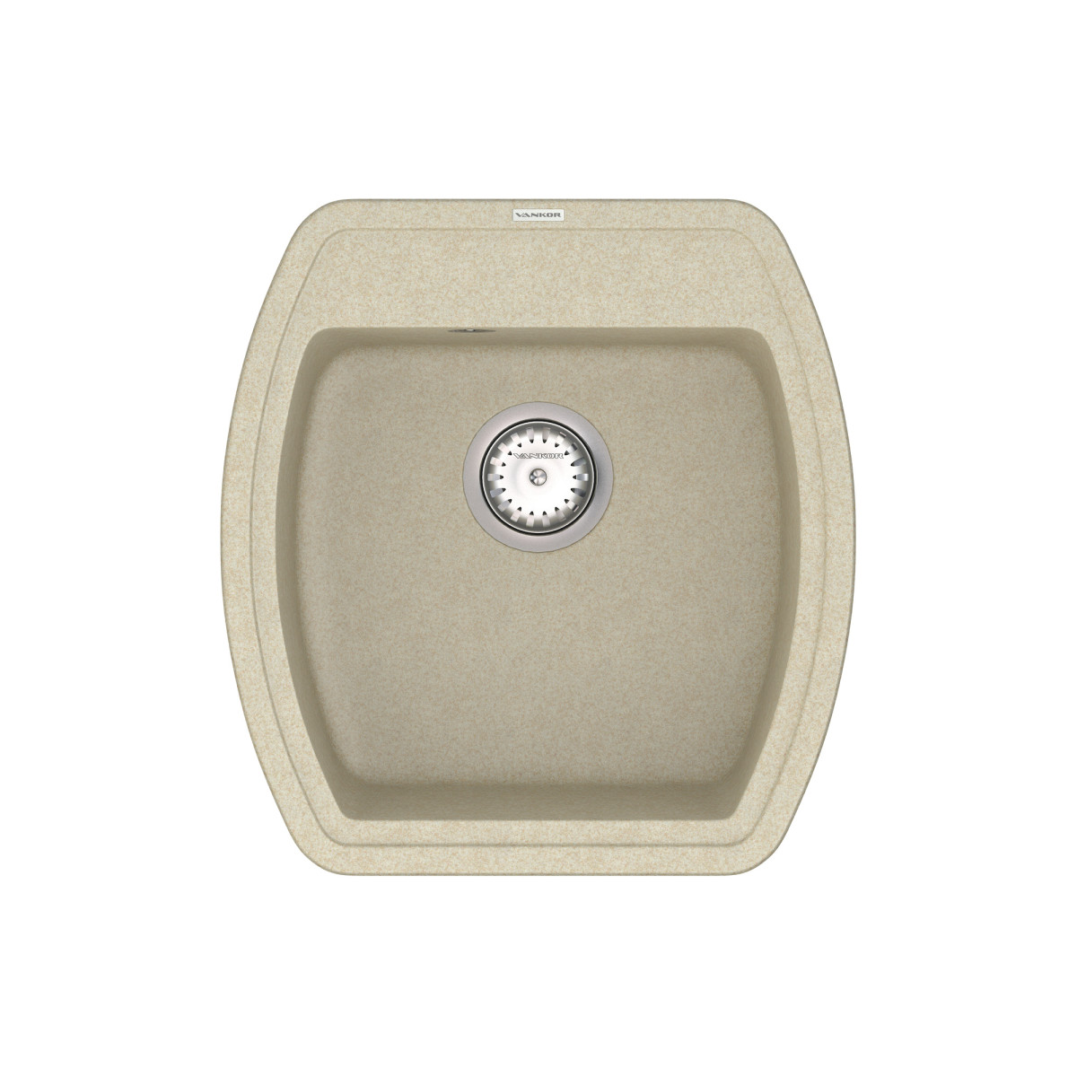 Кухонна мийка VANKOR Norton NMP 01.48 Beige + сифон VANKOR