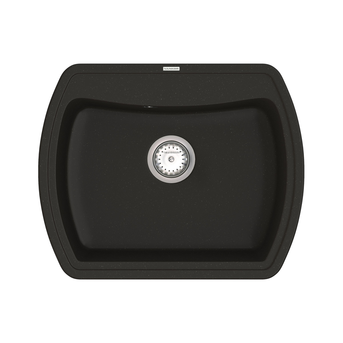 Кухонна мийка VANKOR Norton NMP 01.63 Black + сифон VANKOR