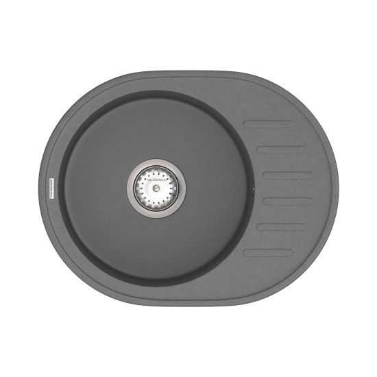 Кухонна мийка VANKOR Lira LMO 02.57 Gray + сифон VANKOR