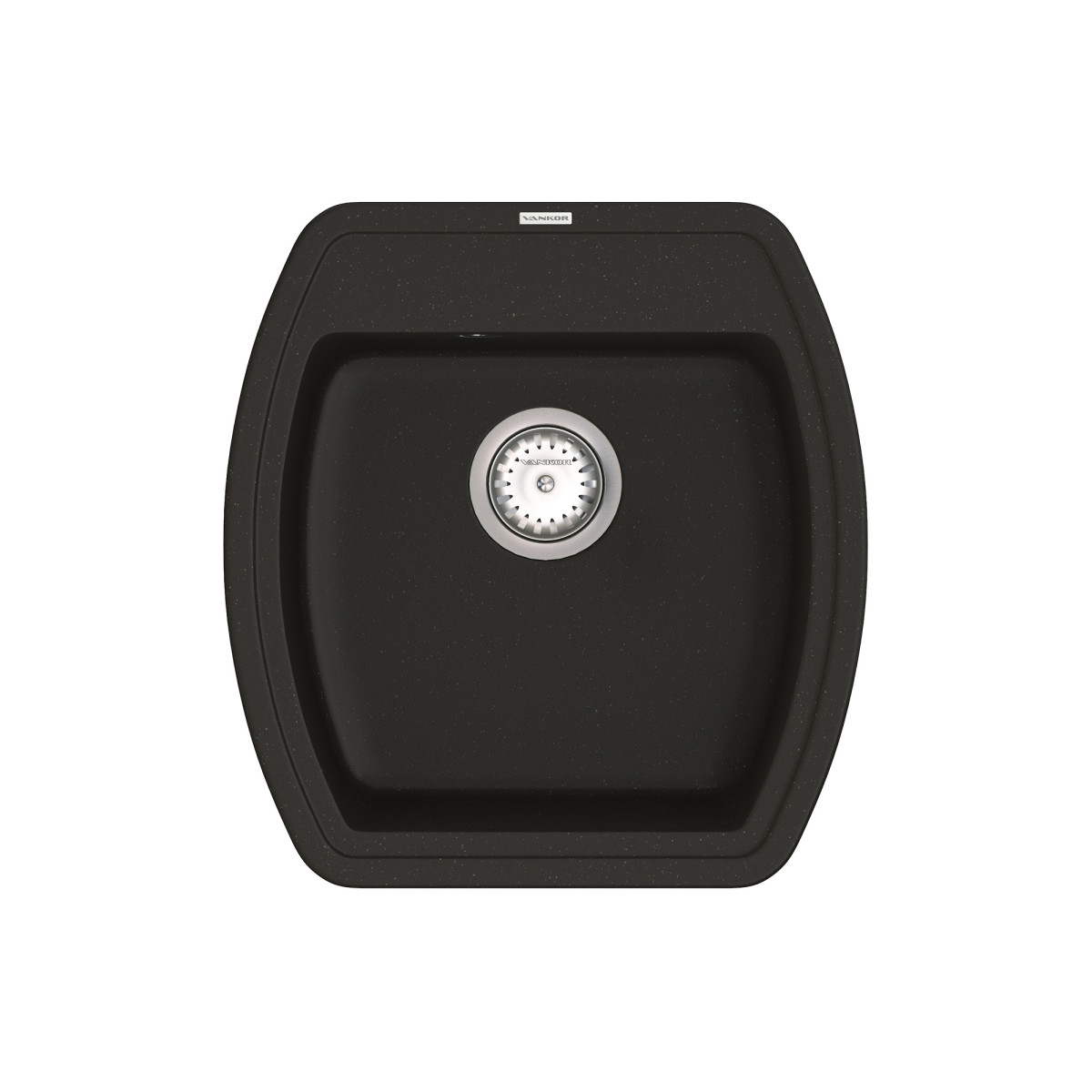 Кухонна мийка VANKOR Norton NMP 01.48 Black + сифон VANKOR