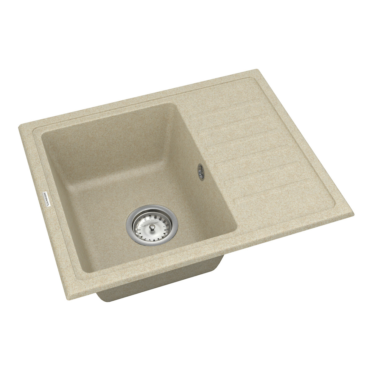 Кухонна мийка VANKOR Lira LMP 02.55 Beige + сифон VANKOR Кухонна мийка VANKOR Lira LMP 02.55 Beige + сифон VANKOR