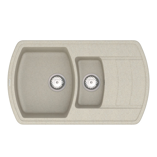 Кухонна мийка VANKOR Norton NMP 04.86 Terra + сифон VANKOR