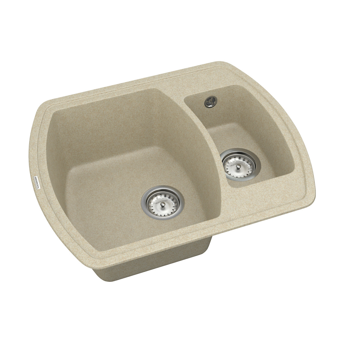 Кухонна мийка VANKOR Norton NMP 03.63 Beige + сифон VANKOR