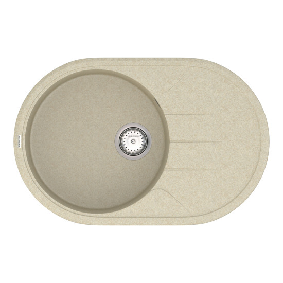 Кухонна мийка VANKOR Sity SMO 02.78 Beige + сифон VANKOR