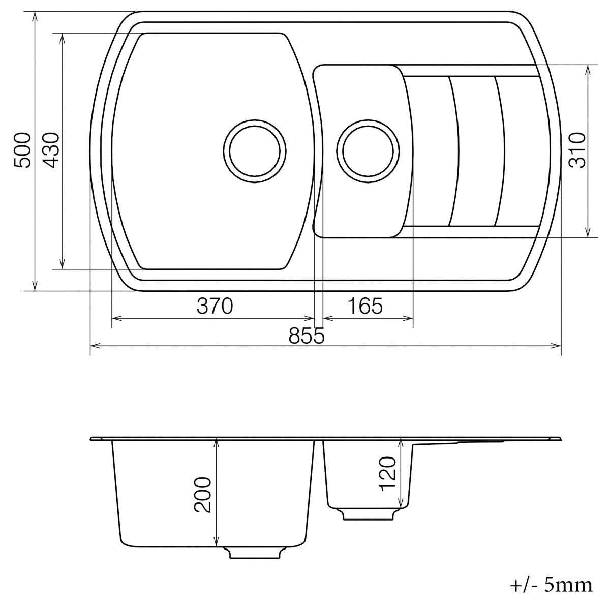 Кухонна мийка VANKOR Norton NMP 04.86 Gray + сифон VANKOR Кухонна мийка VANKOR Norton NMP 04.86 Gray + сифон VANKOR