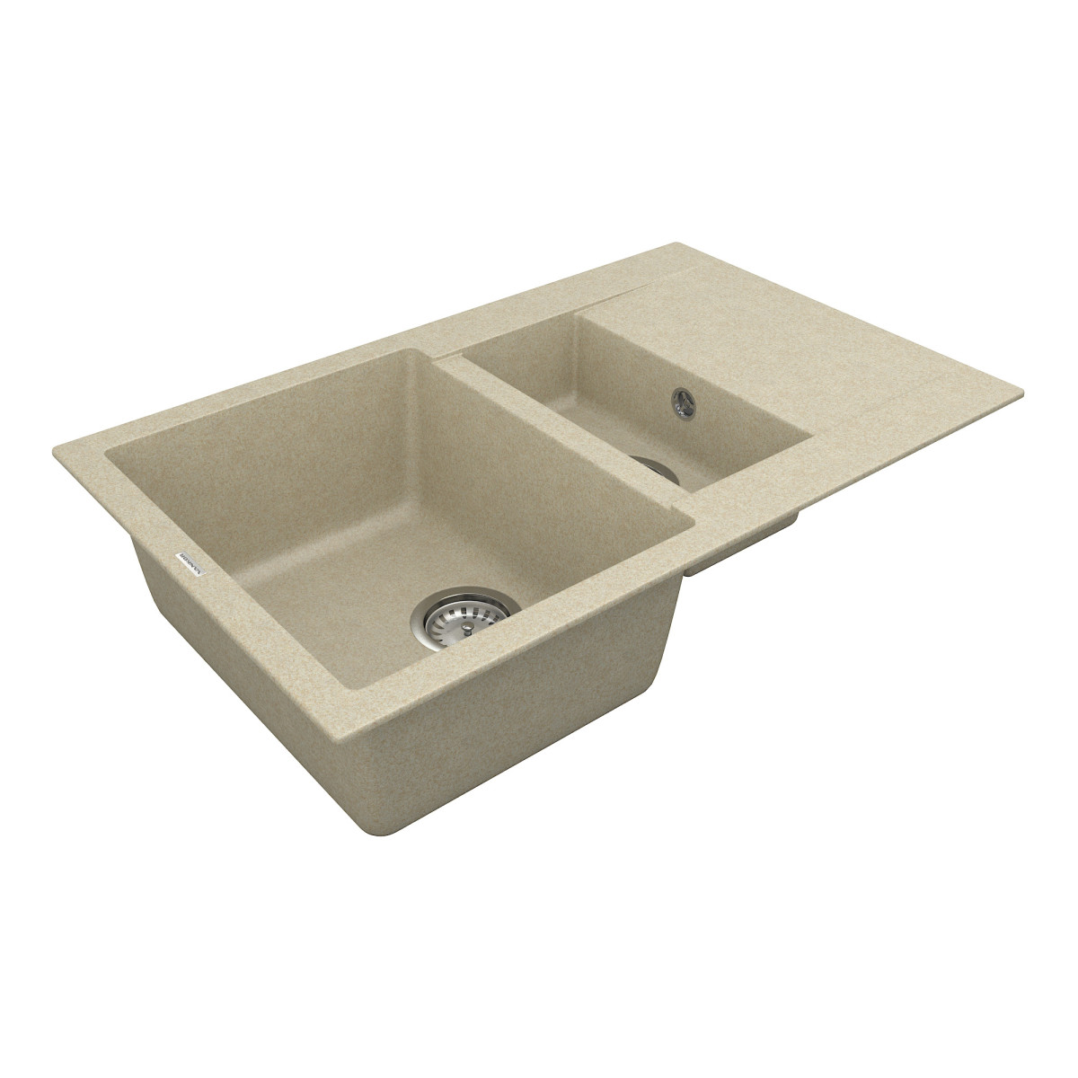 Кухонна мийка VANKOR Orman OMP 04.80 Beige + сифон VANKOR