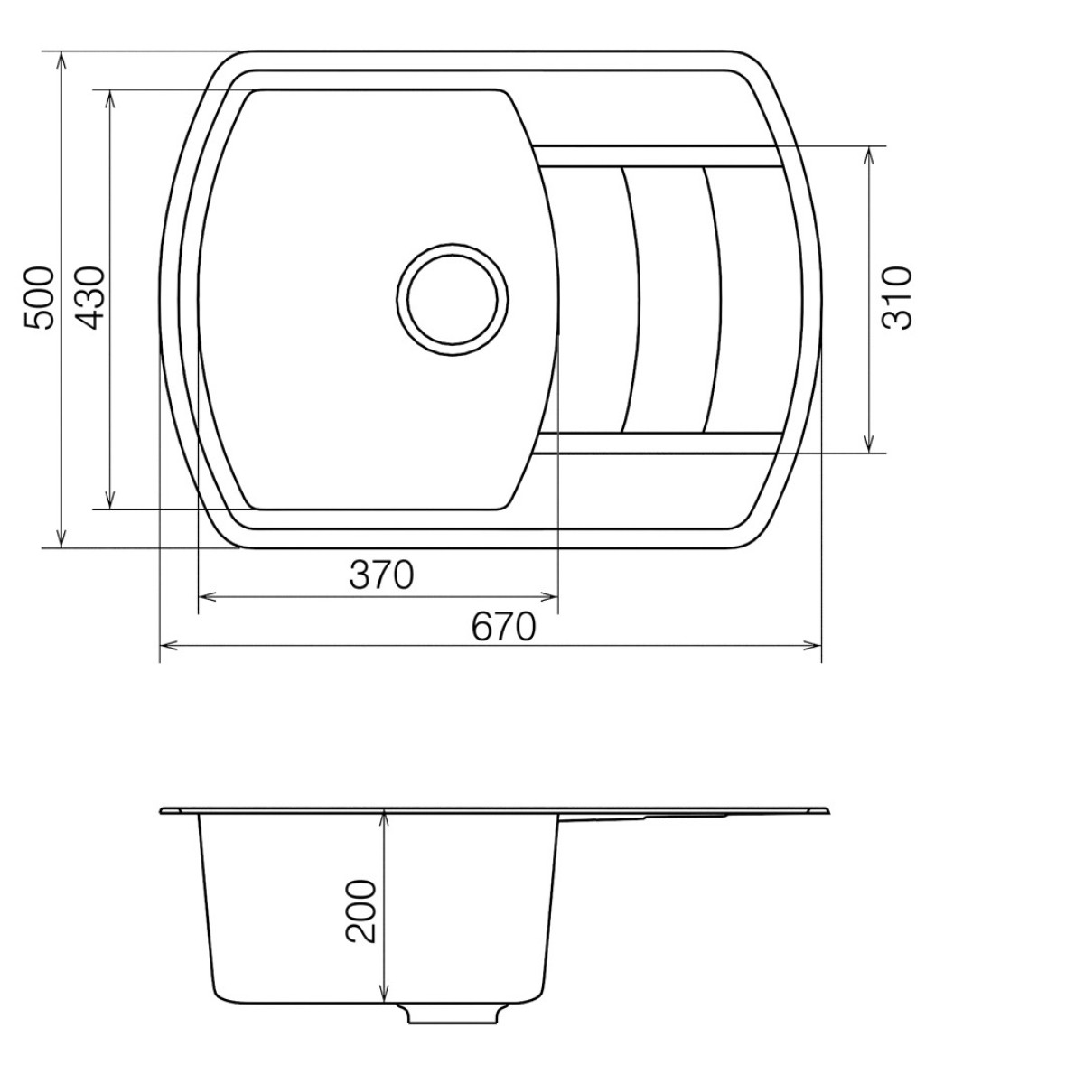 Кухонна мийка VANKOR Norton NMP 02.67 Gray + сифон VANKOR Кухонна мийка VANKOR Norton NMP 02.67 Gray + сифон VANKOR