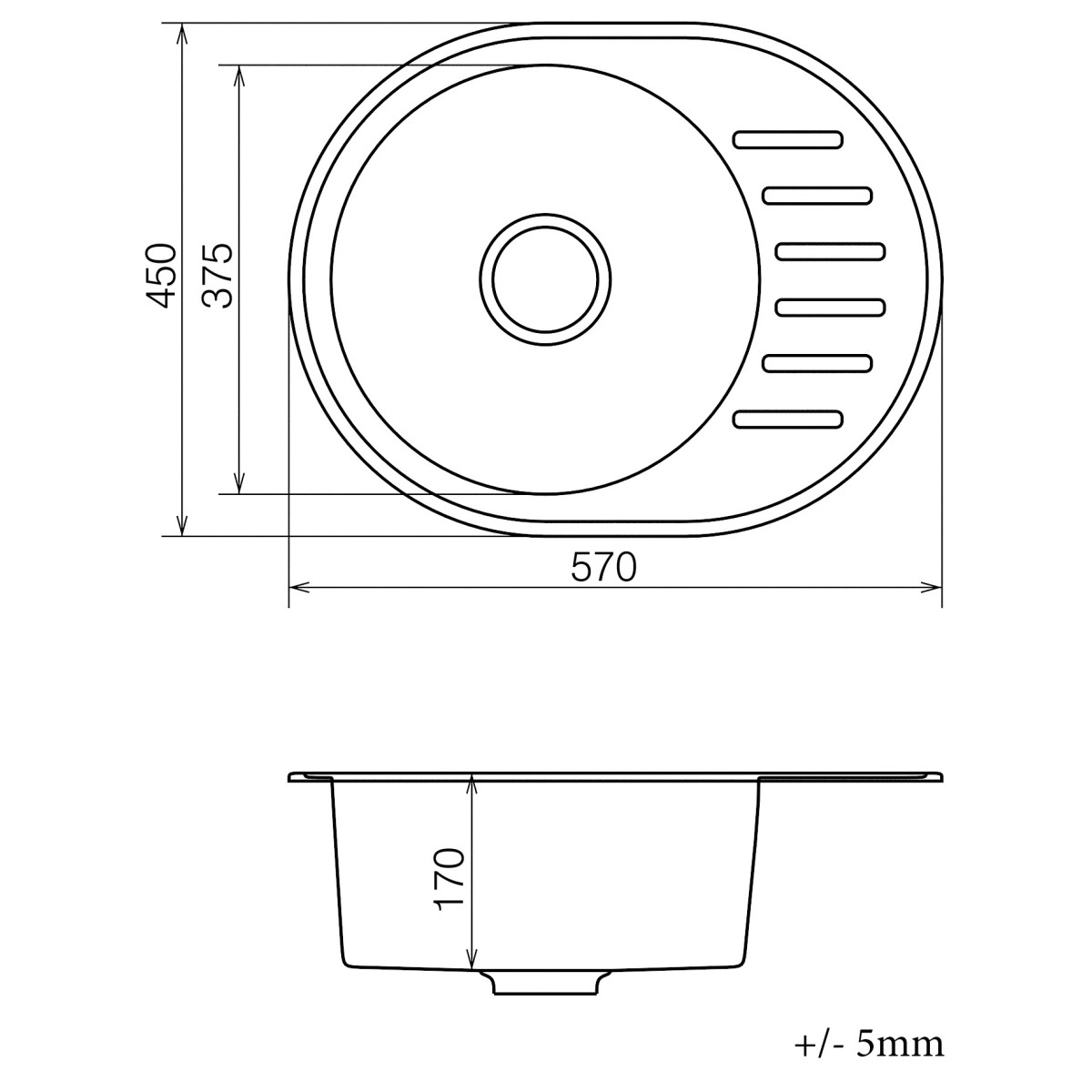 Кухонна мийка VANKOR Lira LMO 02.57 Terra + сифон VANKOR Кухонна мийка VANKOR Lira LMO 02.57 Terra + сифон VANKOR