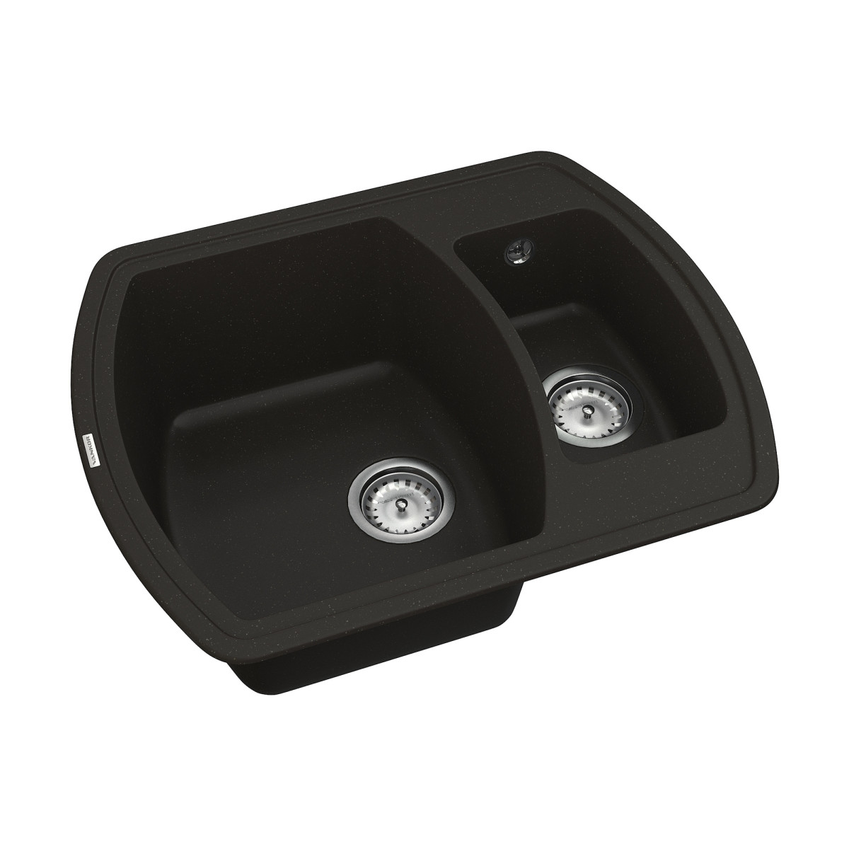 Кухонна мийка VANKOR Norton NMP 03.63 Black + сифон VANKOR