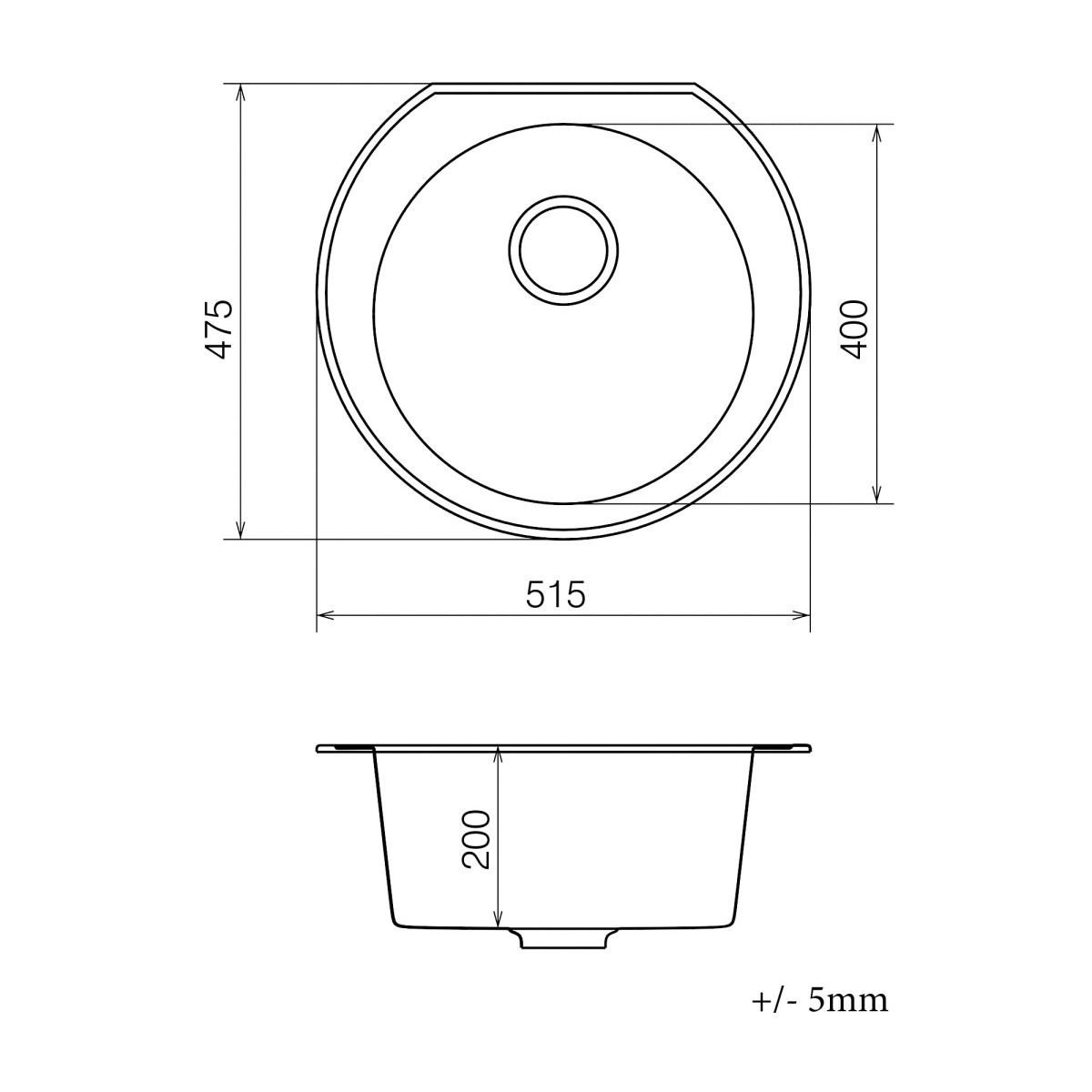 Кухонна мийка VANKOR Kres KMR 01.52 gray + сифон VANKOR