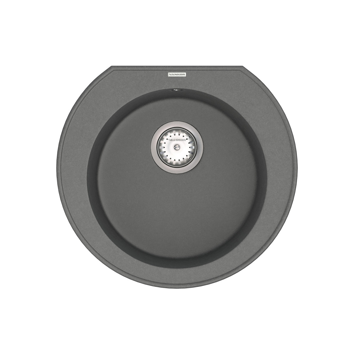 Кухонна мийка VANKOR Kres KMR 01.52 gray + сифон VANKOR