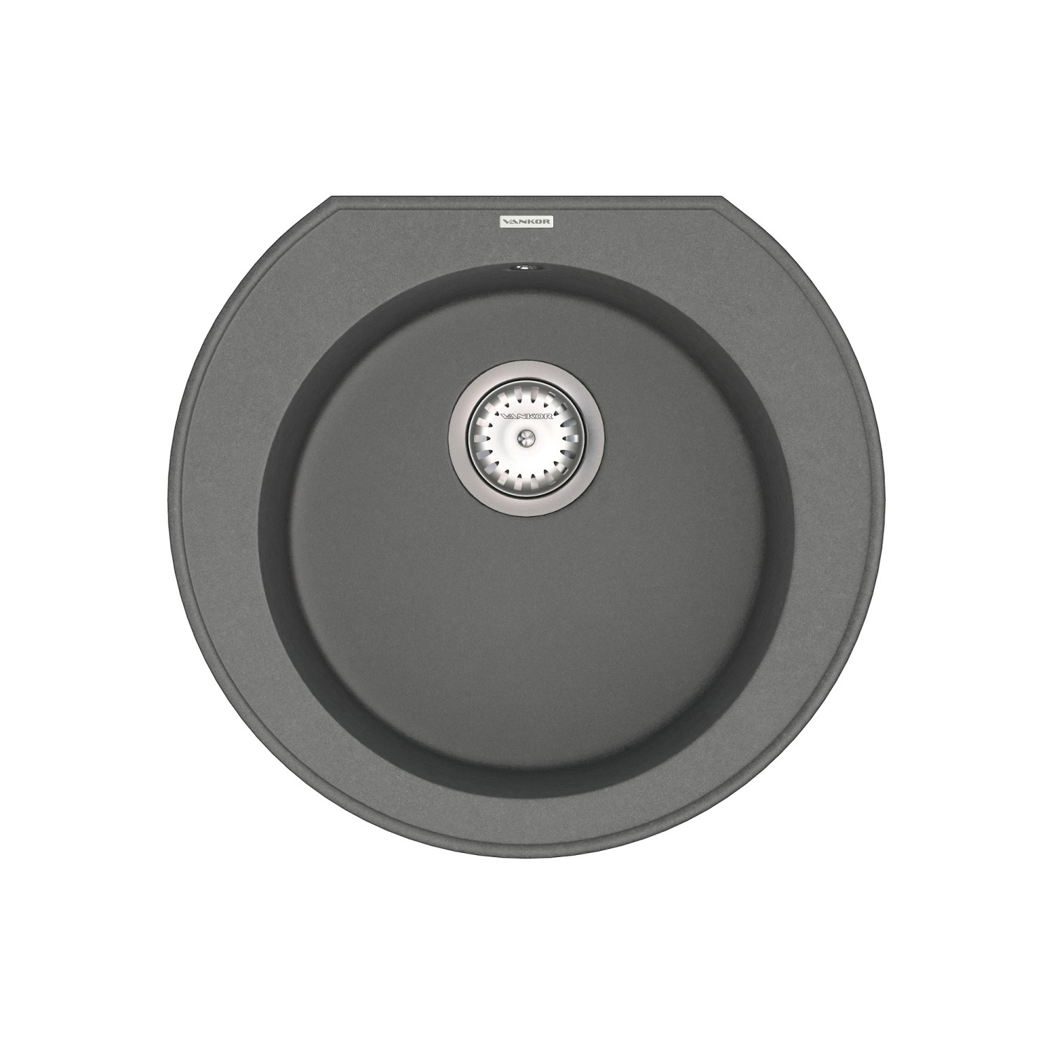 Кухонна мийка VANKOR Kres KMR 01.52 gray + сифон VANKOR