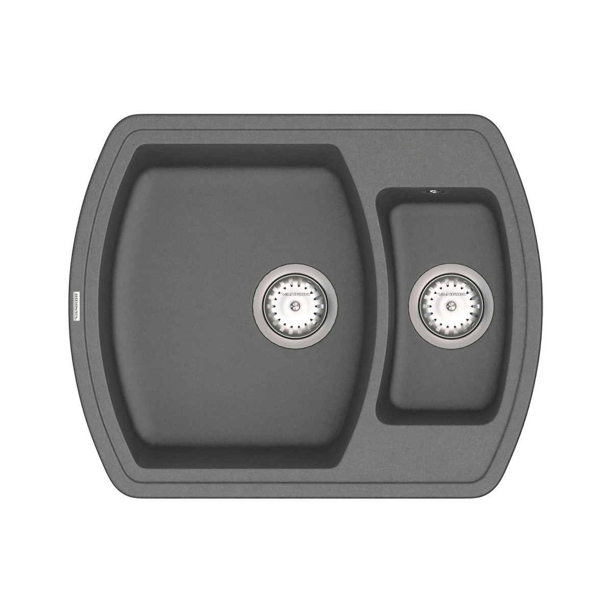 Кухонна мийка VANKOR Norton NMP 03.63 Gray + сифон VANKOR