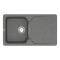 Кухонна мийка VANKOR Sigma SMP 02.85 Gray + сифон VANKOR