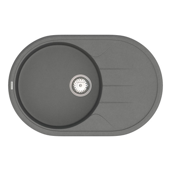 Кухонна мийка VANKOR Sity SMO 02.78 Gray + сифон VANKOR