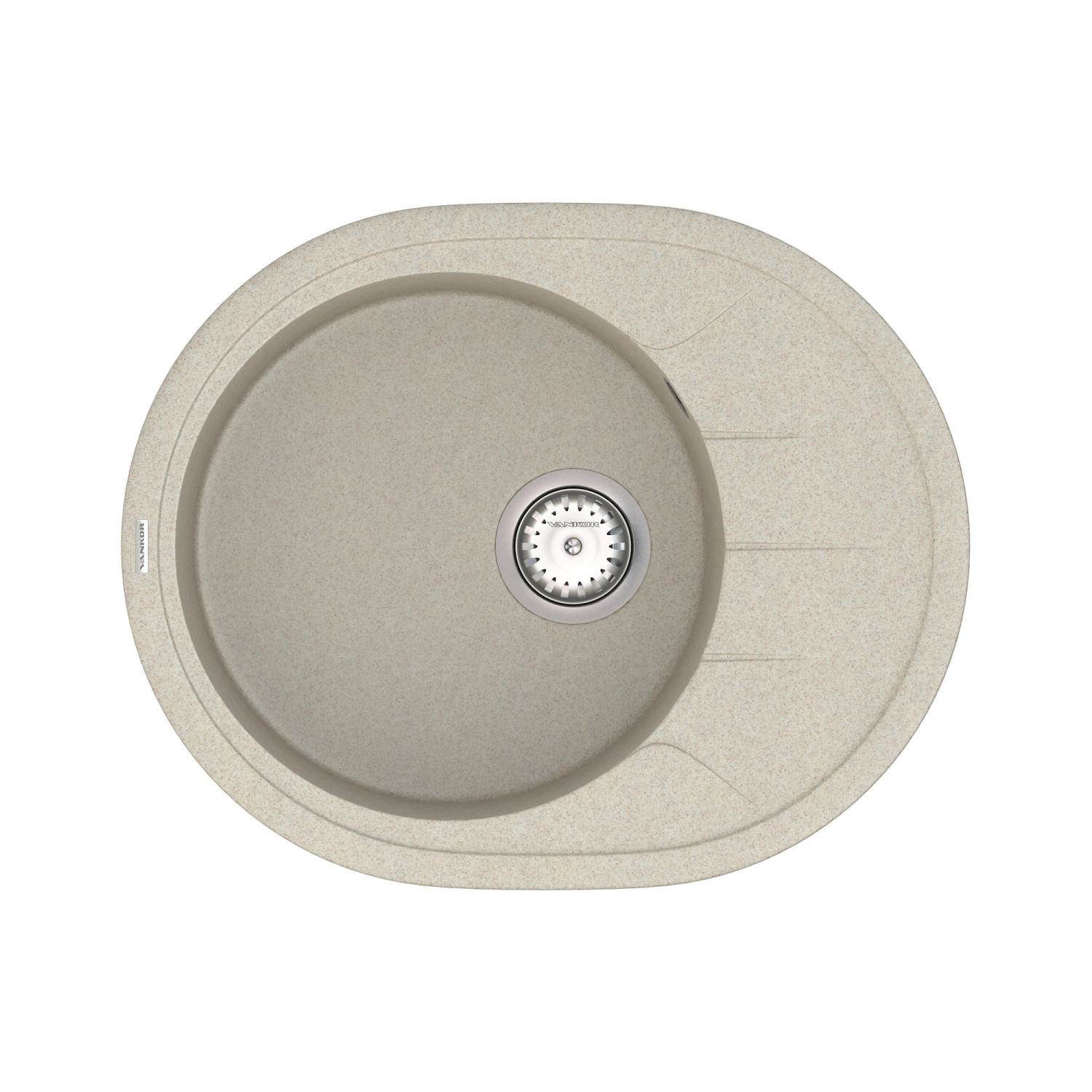 Кухонна мийка VANKOR Sity SMO 02.61 Terra + сифон VANKOR
