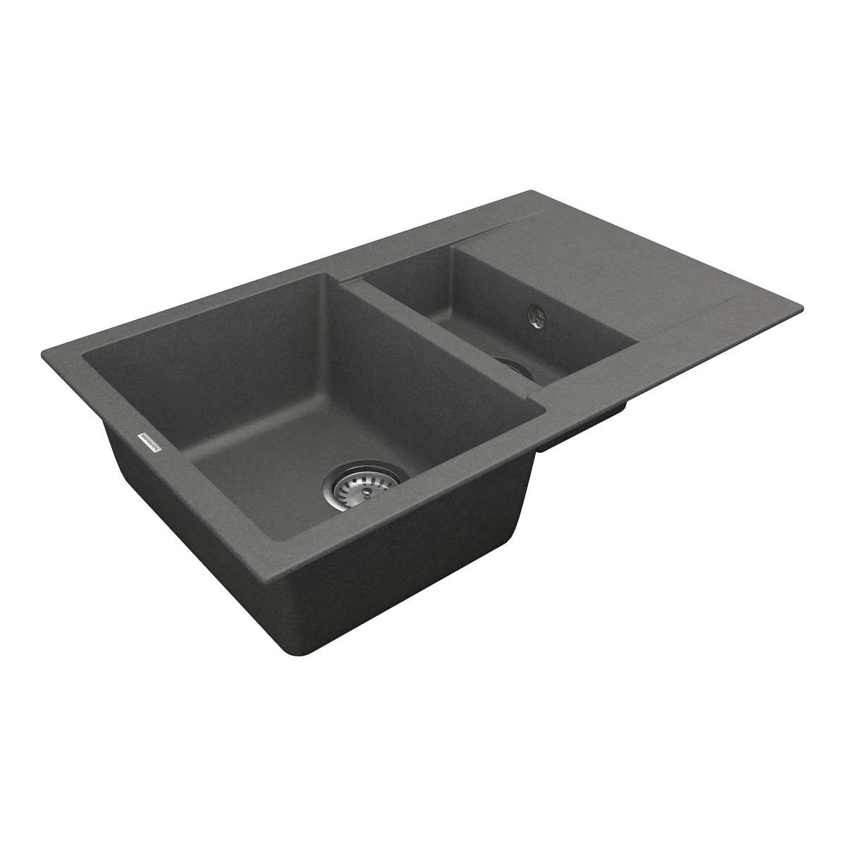 Кухонна мийка VANKOR Orman OMP 04.80 Gray + сифон VANKOR