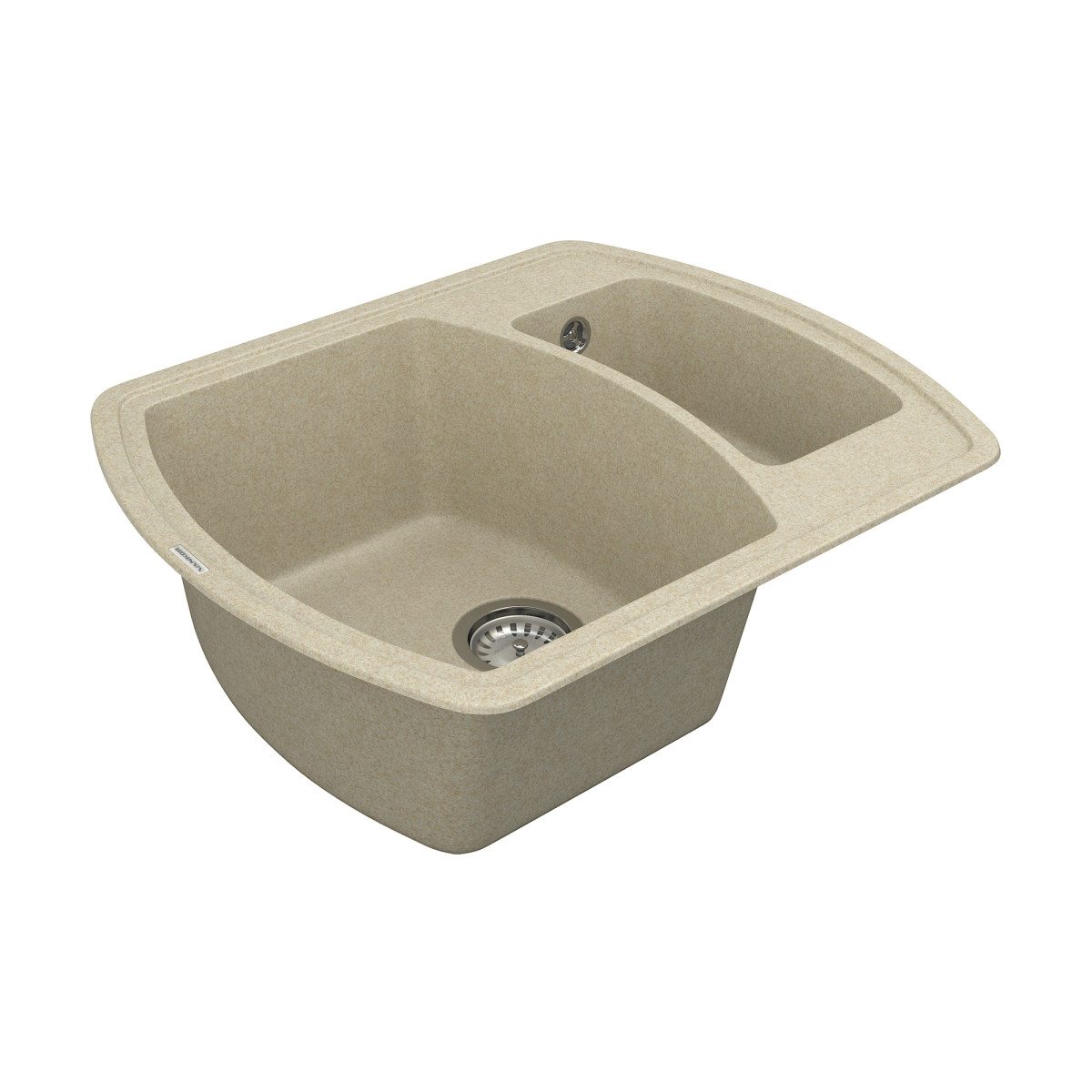 Кухонна мийка VANKOR Norton NMP 03.63 Beige + сифон VANKOR