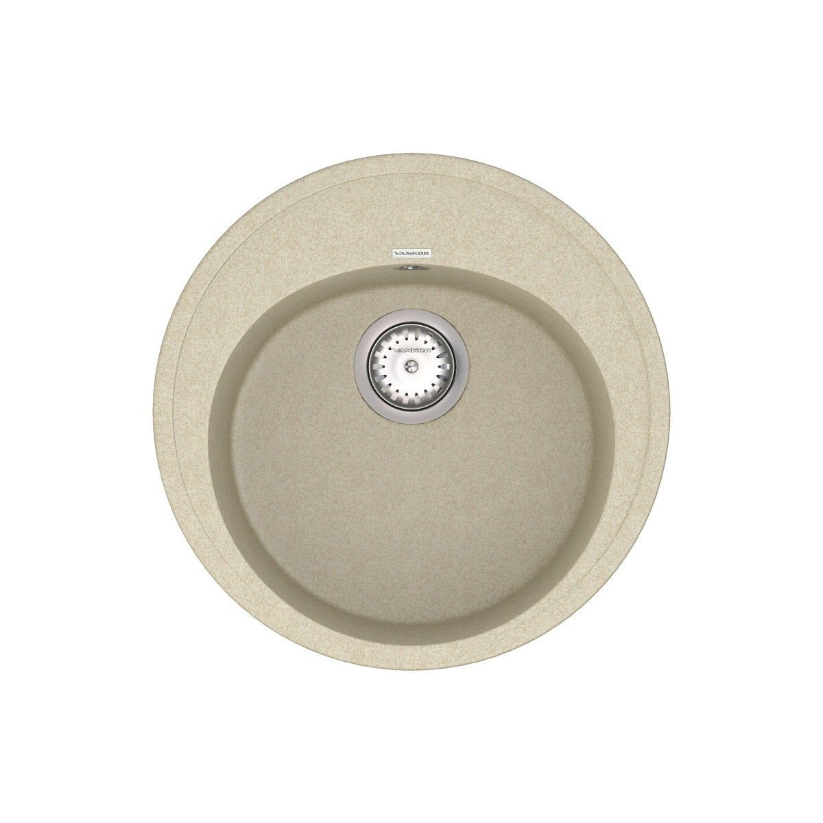Кухонна мийка VANKOR Sity SMR 01.50 Beige + сифон VANKOR
