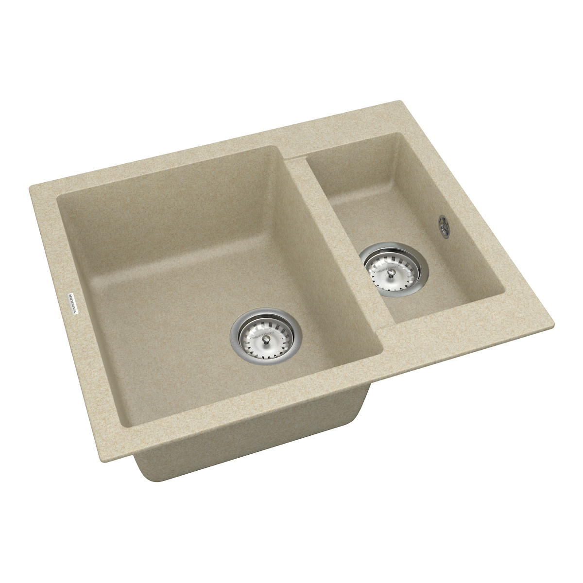 Кухонна мийка VANKOR Orman OMP 03.61 Beige + сифон VANKOR