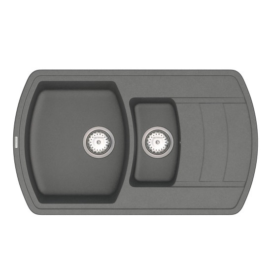 Кухонна мийка VANKOR Norton NMP 04.86 Gray + сифон VANKOR