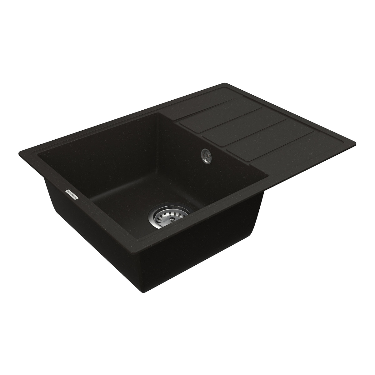 Кухонна мийка VANKOR Easy EMP 02.62 Black + сифон VANKOR