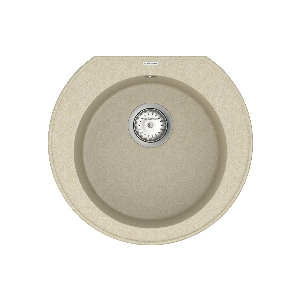 Кухонна мийка VANKOR Kres KMR 01.52 beige + сифон VANKOR