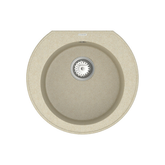 Кухонна мийка VANKOR Kres KMR 01.52 beige + сифон VANKOR
