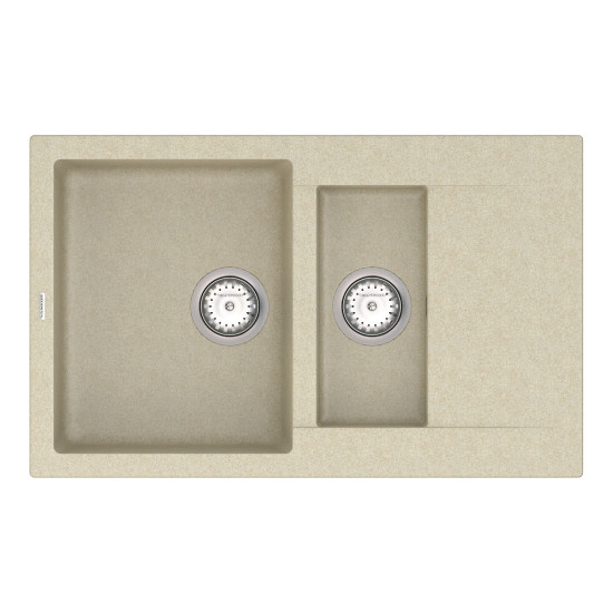 Кухонна мийка VANKOR Orman OMP 04.80 Beige + сифон VANKOR