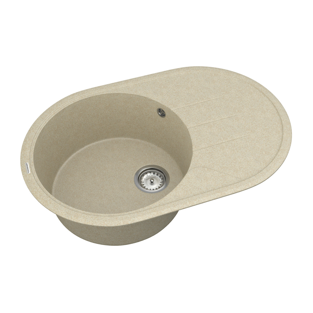 Кухонна мийка VANKOR Sity SMO 02.78 Beige + сифон VANKOR