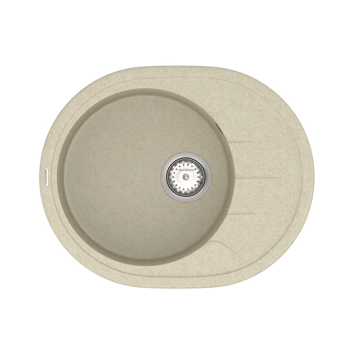 Кухонна мийка VANKOR Sity SMO 02.61 Beige + сифон VANKOR