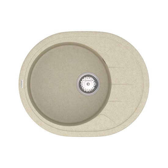 Кухонна мийка VANKOR Sity SMO 02.61 Beige + сифон VANKOR
