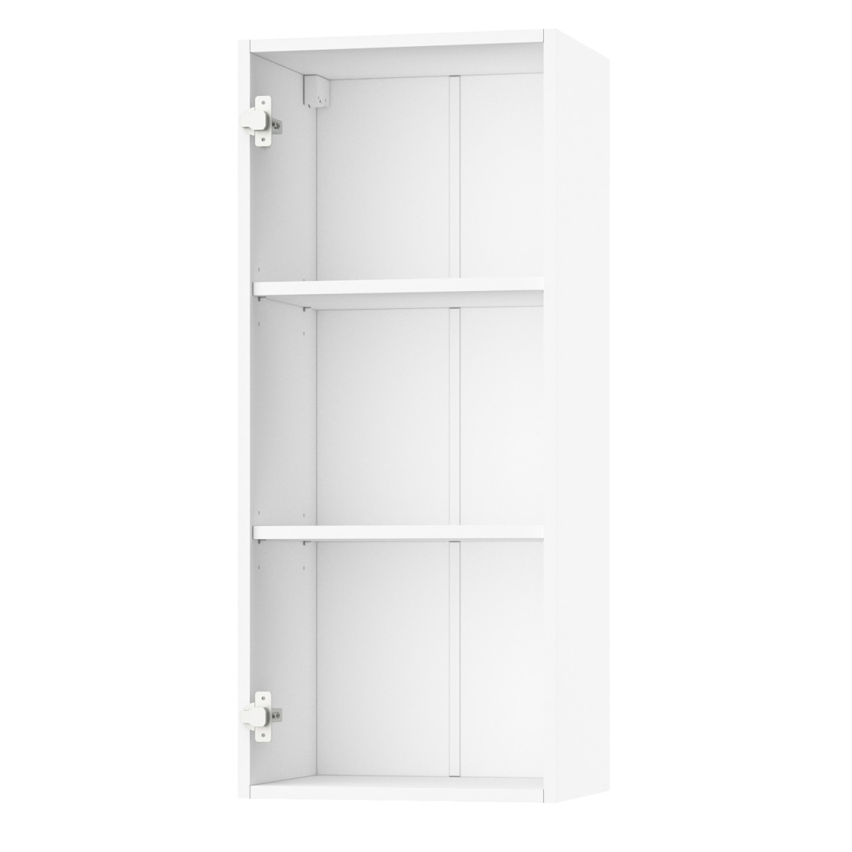 Корпус Стандарт білий, фасад Стандарт чорний глянець L301 40х93х30