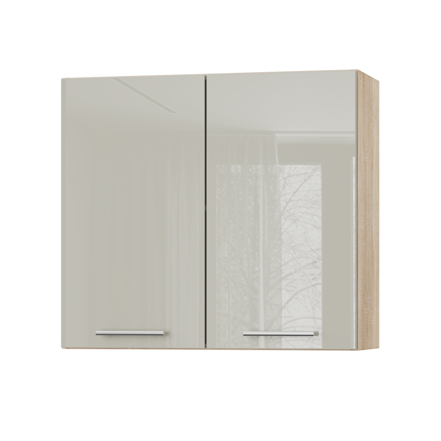 Корпус Стандарт дуб сонома, фасад Стандарт аврора глянець 302 80х72х30